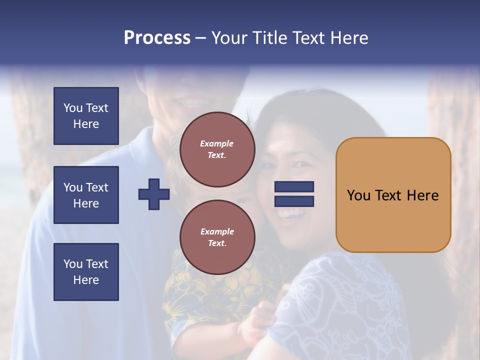 Young Asian Family PowerPoint Template