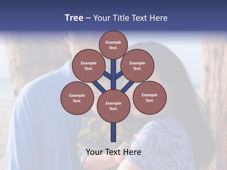 Young Asian Family PowerPoint Template