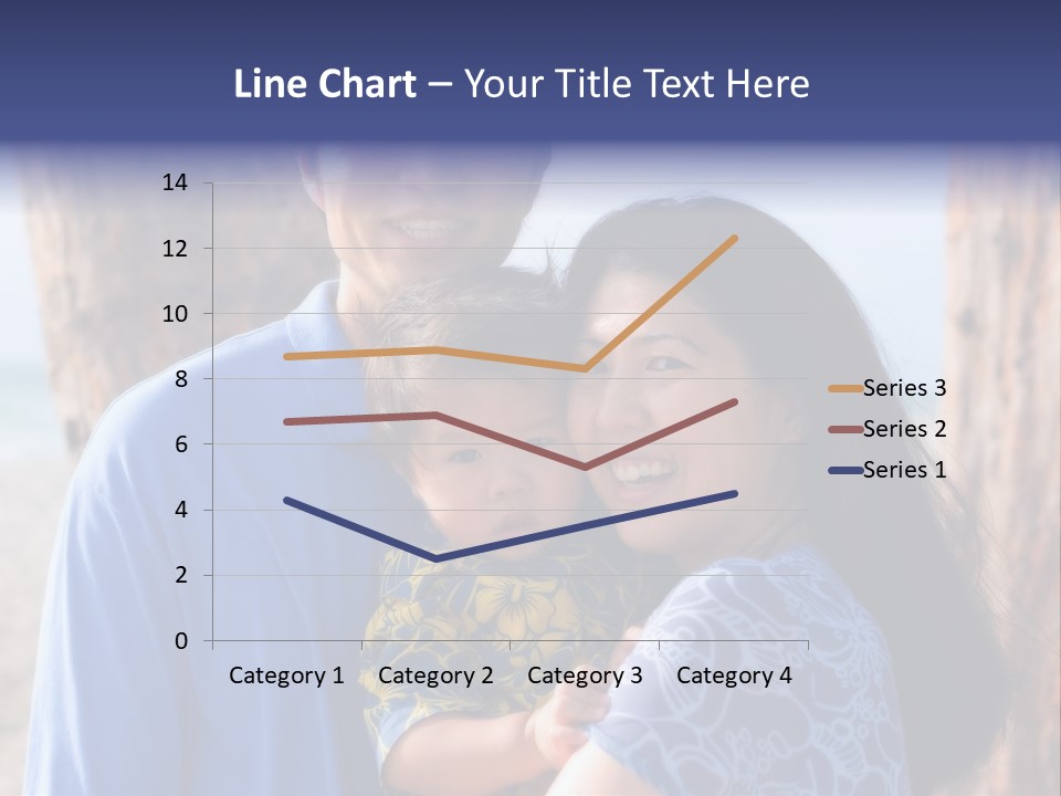 Young Asian Family PowerPoint Template