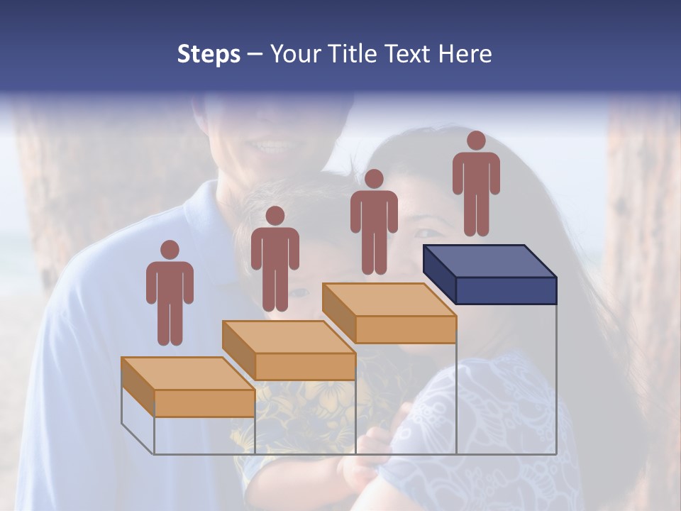 Young Asian Family PowerPoint Template