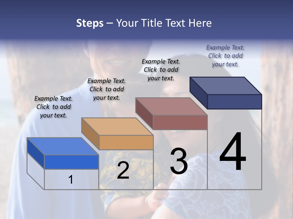 Young Asian Family PowerPoint Template