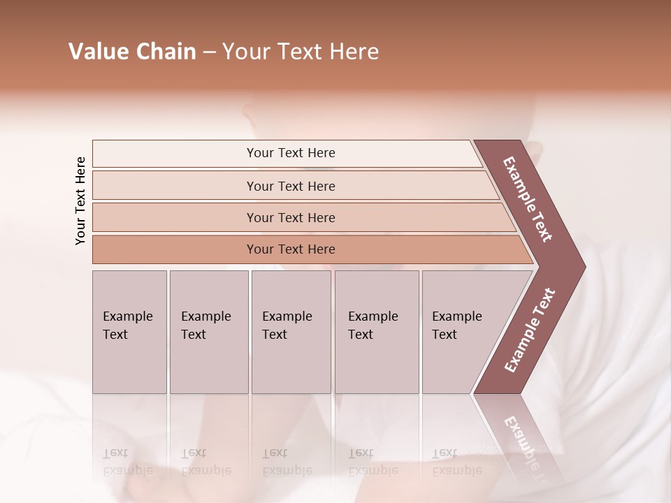 A Charming Portrait Of A Little Baby Boy. He Is 6 Months Old In This Series. PowerPoint Template