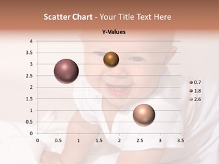 A Charming Portrait Of A Little Baby Boy. He Is 6 Months Old In This Series. PowerPoint Template