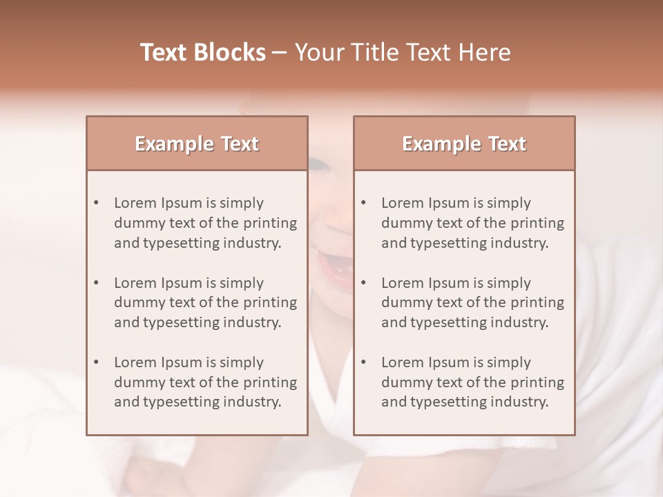 A Charming Portrait Of A Little Baby Boy. He Is 6 Months Old In This Series. PowerPoint Template