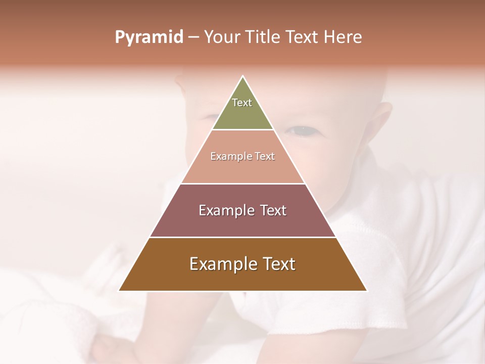 A Charming Portrait Of A Little Baby Boy. He Is 6 Months Old In This Series. PowerPoint Template