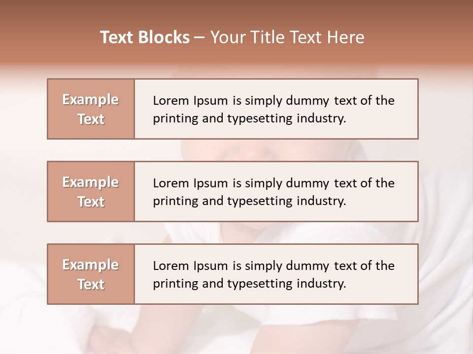 A Charming Portrait Of A Little Baby Boy. He Is 6 Months Old In This Series. PowerPoint Template