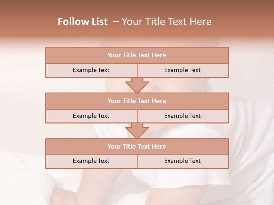 A Charming Portrait Of A Little Baby Boy. He Is 6 Months Old In This Series. PowerPoint Template