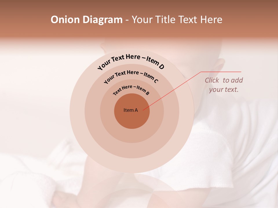 A Charming Portrait Of A Little Baby Boy. He Is 6 Months Old In This Series. PowerPoint Template