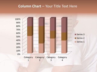 A Charming Portrait Of A Little Baby Boy. He Is 6 Months Old In This Series. PowerPoint Template