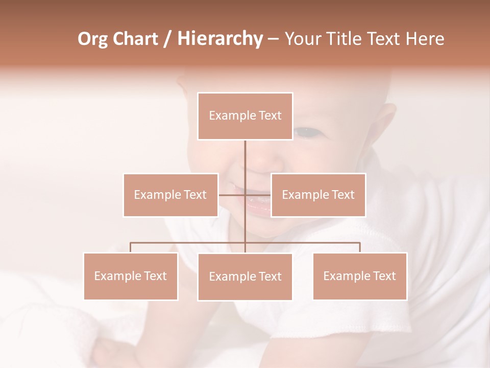 A Charming Portrait Of A Little Baby Boy. He Is 6 Months Old In This Series. PowerPoint Template