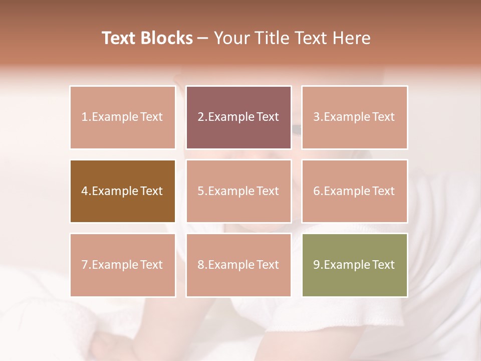 A Charming Portrait Of A Little Baby Boy. He Is 6 Months Old In This Series. PowerPoint Template