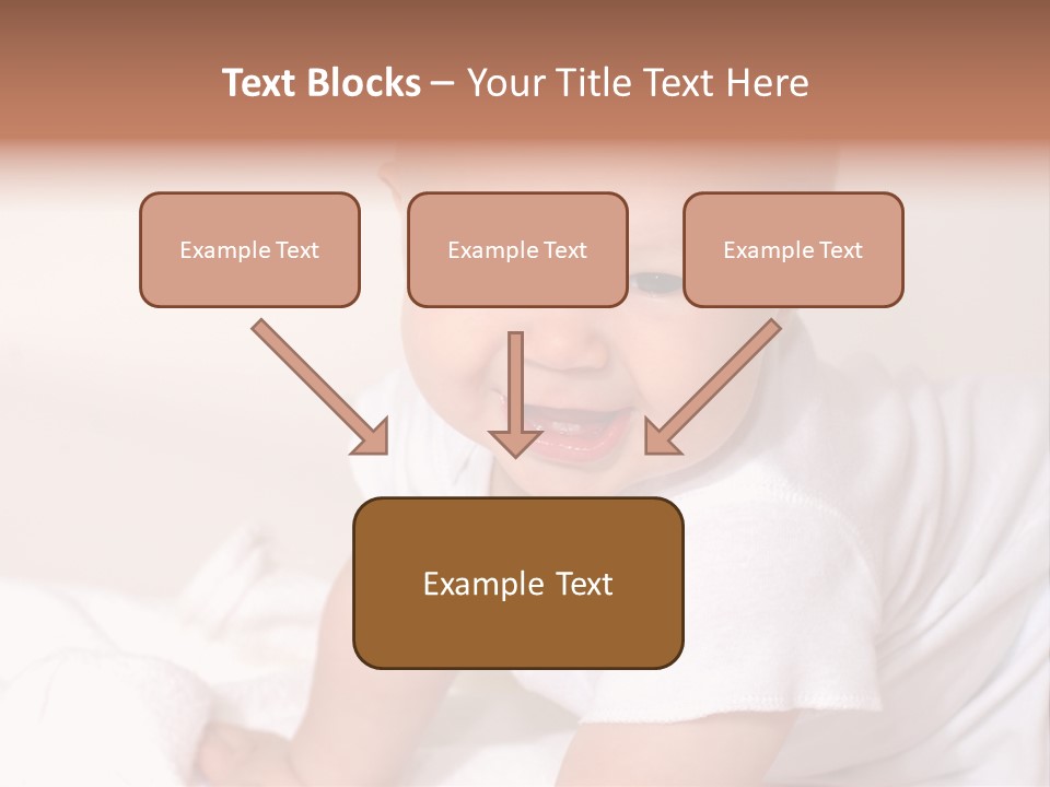 A Charming Portrait Of A Little Baby Boy. He Is 6 Months Old In This Series. PowerPoint Template