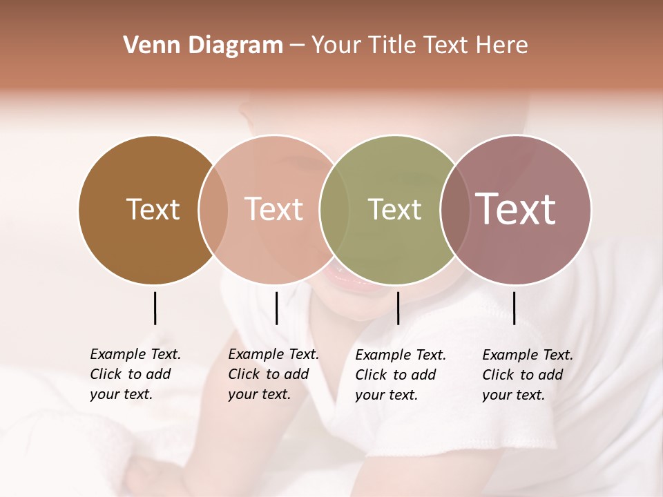 A Charming Portrait Of A Little Baby Boy. He Is 6 Months Old In This Series. PowerPoint Template