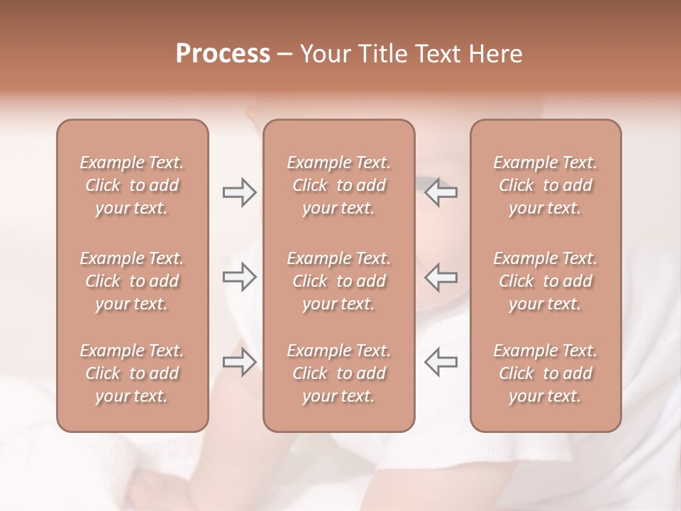 A Charming Portrait Of A Little Baby Boy. He Is 6 Months Old In This Series. PowerPoint Template