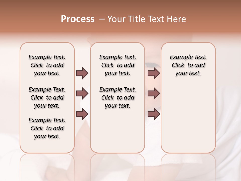 A Charming Portrait Of A Little Baby Boy. He Is 6 Months Old In This Series. PowerPoint Template