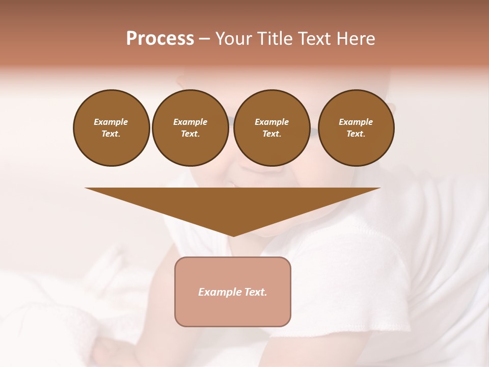 A Charming Portrait Of A Little Baby Boy. He Is 6 Months Old In This Series. PowerPoint Template