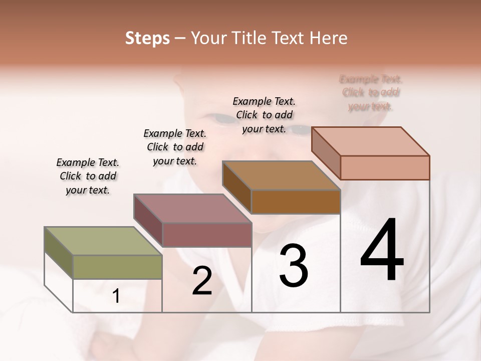 A Charming Portrait Of A Little Baby Boy. He Is 6 Months Old In This Series. PowerPoint Template