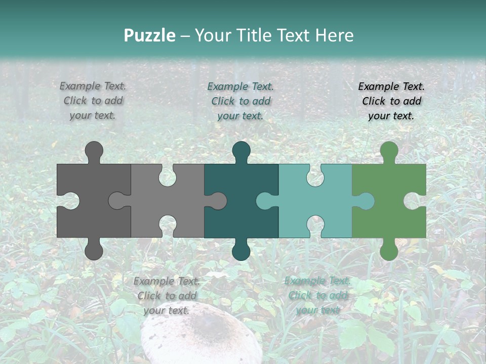 Mushroom In The Forest PowerPoint Template