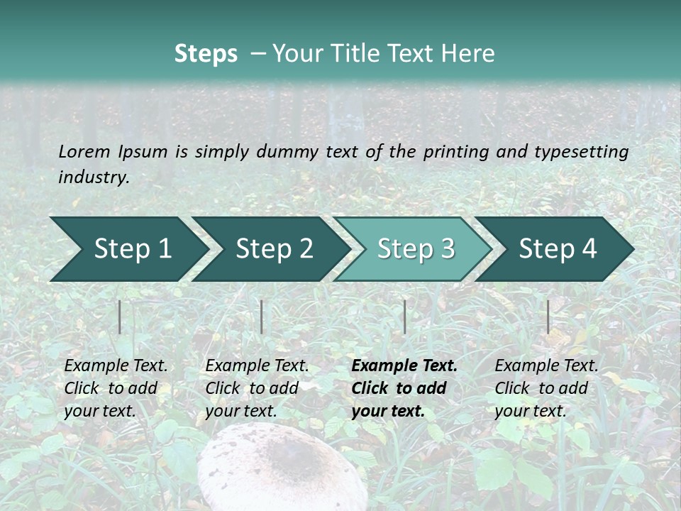 Mushroom In The Forest PowerPoint Template