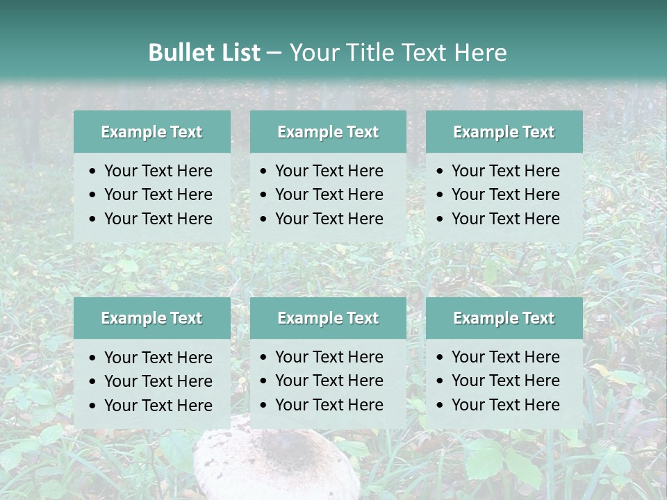 Mushroom In The Forest PowerPoint Template