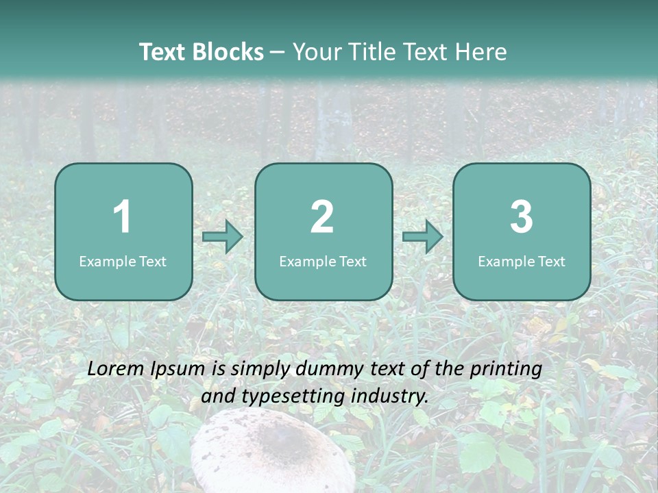 Mushroom In The Forest PowerPoint Template