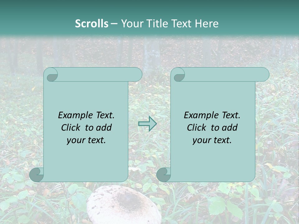 Mushroom In The Forest PowerPoint Template