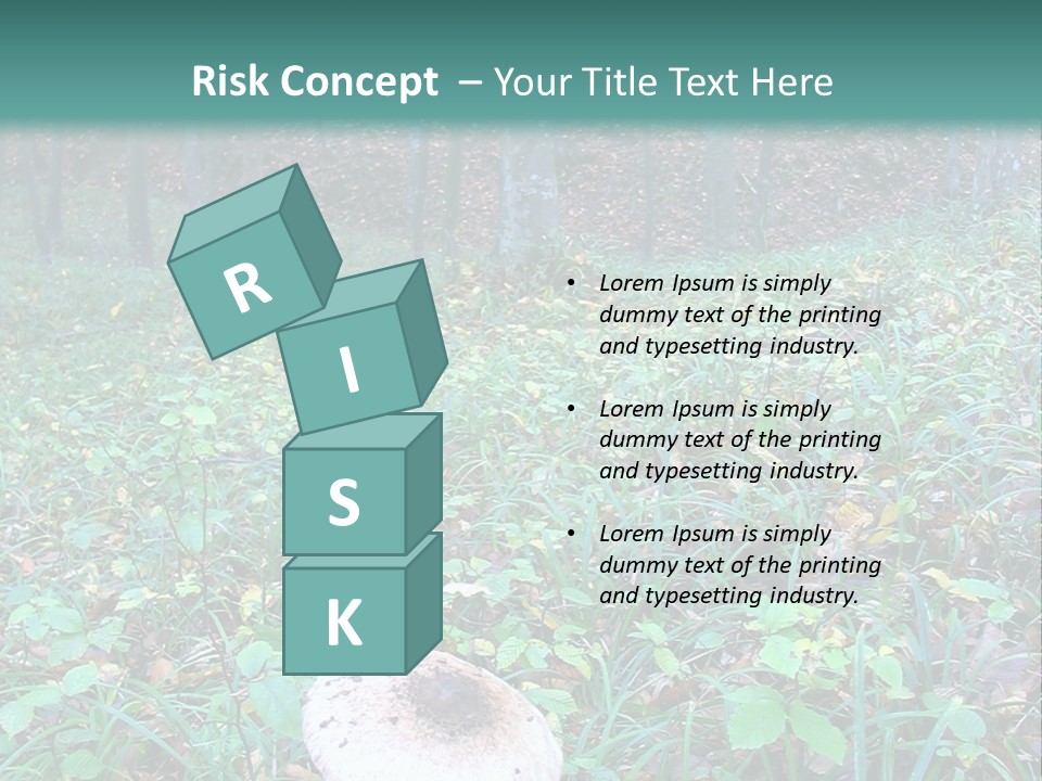 Mushroom In The Forest PowerPoint Template