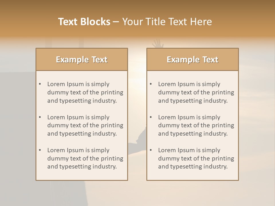 Silhouette Of Boy Jumping Off Lifeguard Stand PowerPoint Template