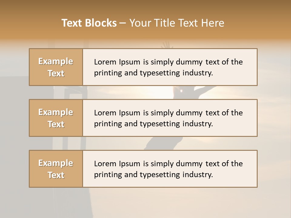 Silhouette Of Boy Jumping Off Lifeguard Stand PowerPoint Template