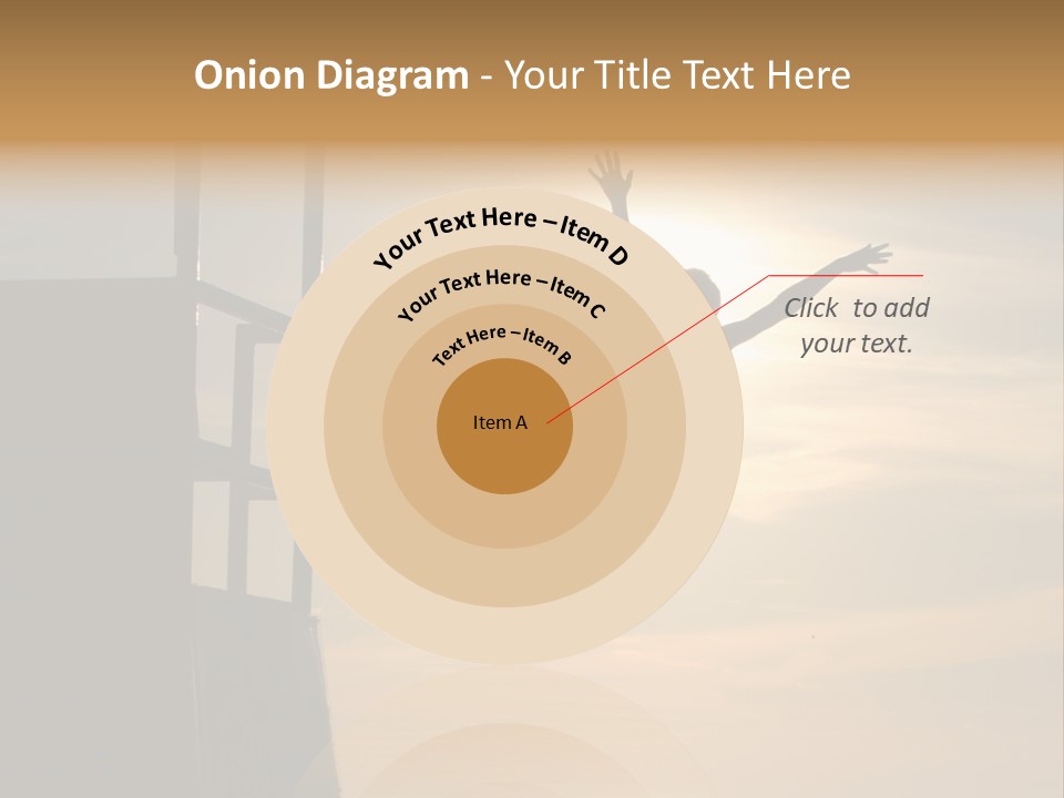 Silhouette Of Boy Jumping Off Lifeguard Stand PowerPoint Template