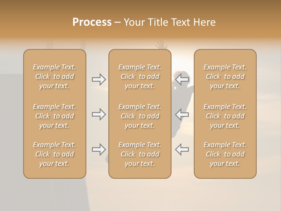 Silhouette Of Boy Jumping Off Lifeguard Stand PowerPoint Template
