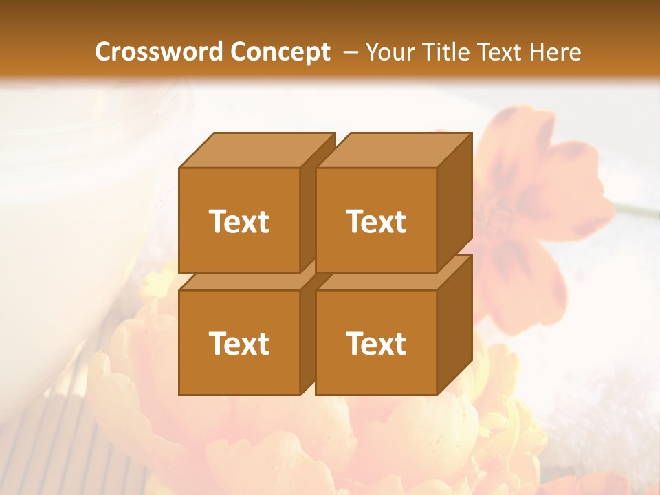 Cosmetic Moisturizing Cream And Candle With Flowers PowerPoint Template