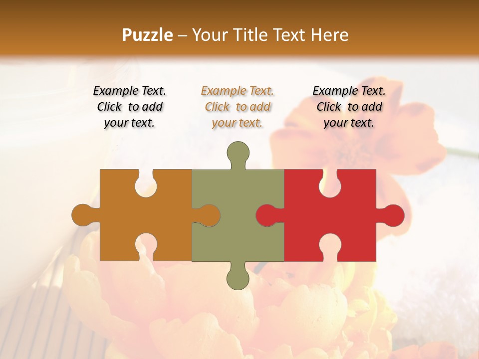 Cosmetic Moisturizing Cream And Candle With Flowers PowerPoint Template