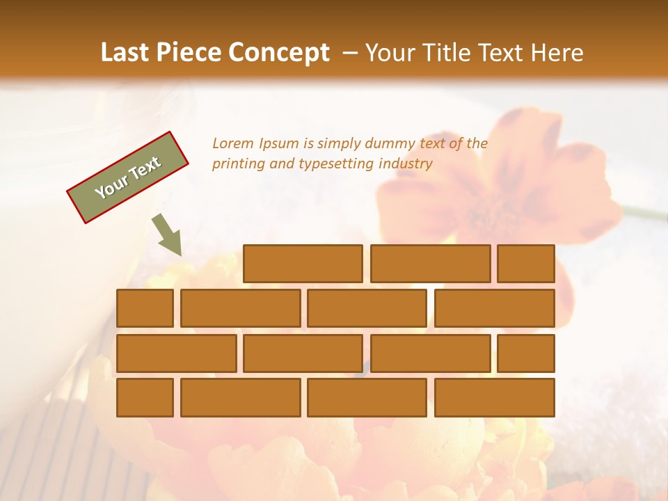 Cosmetic Moisturizing Cream And Candle With Flowers PowerPoint Template