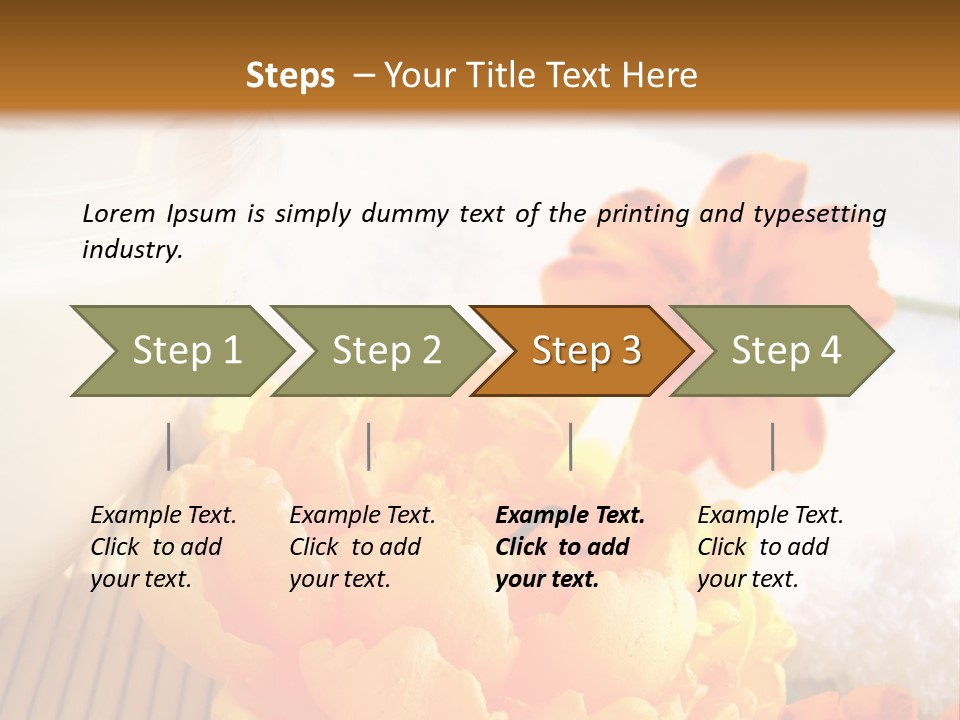 Cosmetic Moisturizing Cream And Candle With Flowers PowerPoint Template