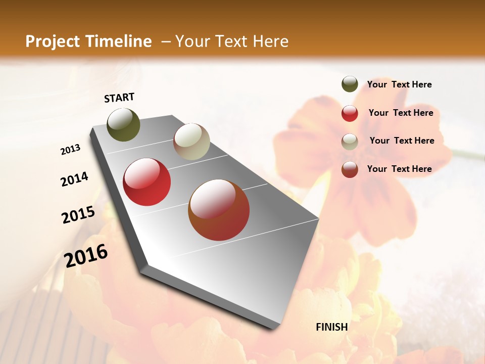 Cosmetic Moisturizing Cream And Candle With Flowers PowerPoint Template