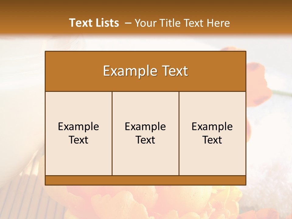 Cosmetic Moisturizing Cream And Candle With Flowers PowerPoint Template