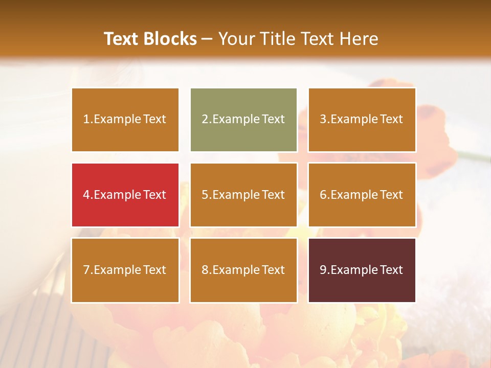 Cosmetic Moisturizing Cream And Candle With Flowers PowerPoint Template