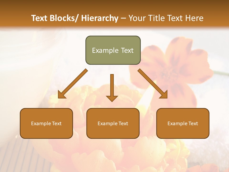 Cosmetic Moisturizing Cream And Candle With Flowers PowerPoint Template