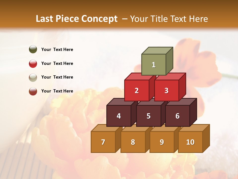 Cosmetic Moisturizing Cream And Candle With Flowers PowerPoint Template