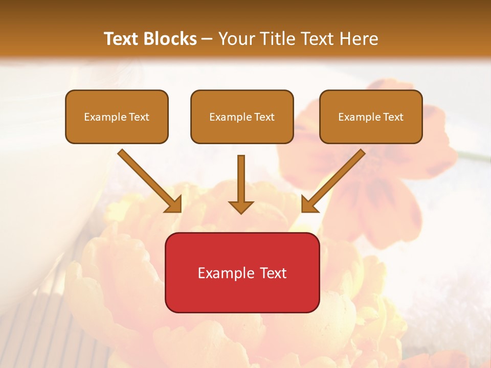 Cosmetic Moisturizing Cream And Candle With Flowers PowerPoint Template