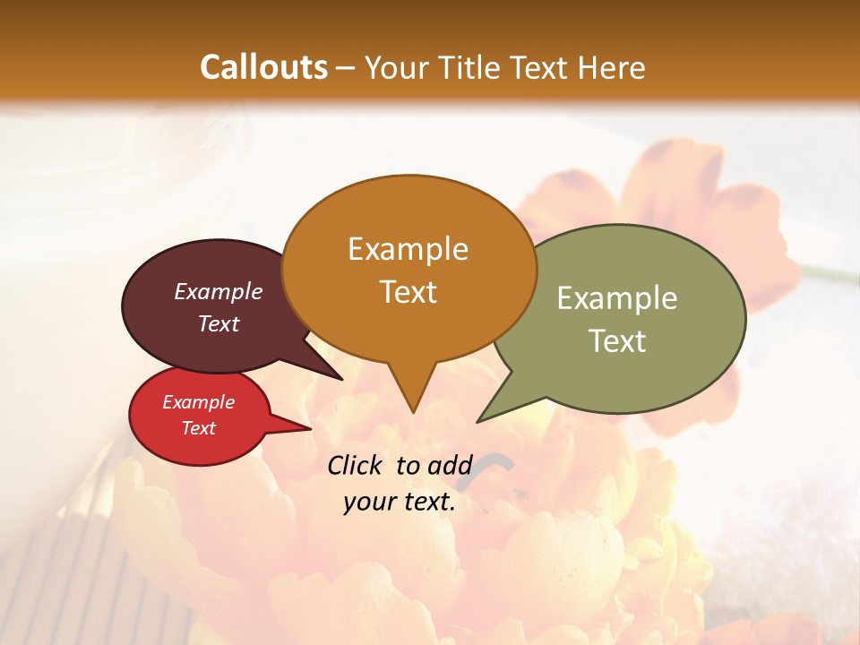 Cosmetic Moisturizing Cream And Candle With Flowers PowerPoint Template