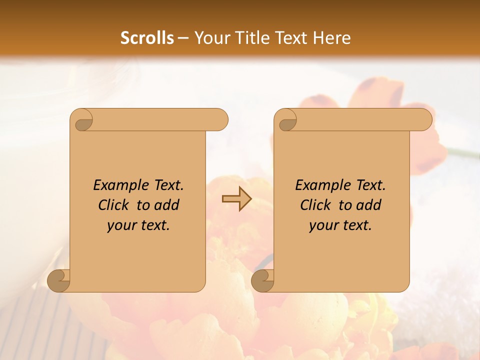 Cosmetic Moisturizing Cream And Candle With Flowers PowerPoint Template