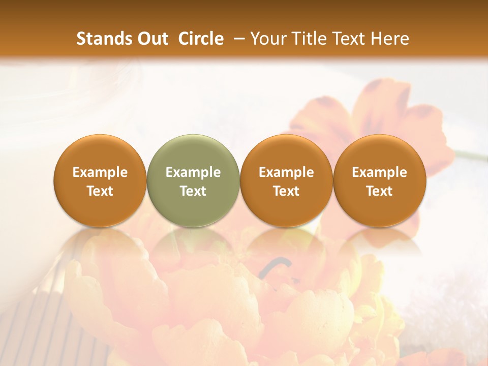 Cosmetic Moisturizing Cream And Candle With Flowers PowerPoint Template