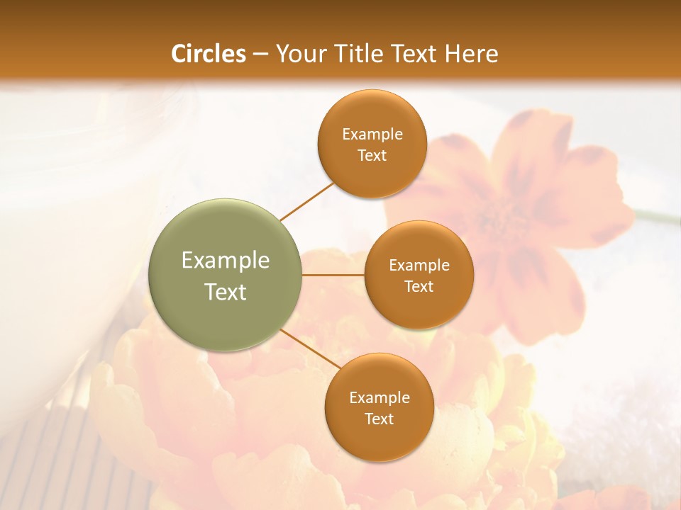 Cosmetic Moisturizing Cream And Candle With Flowers PowerPoint Template