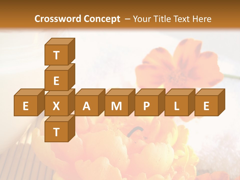 Cosmetic Moisturizing Cream And Candle With Flowers PowerPoint Template