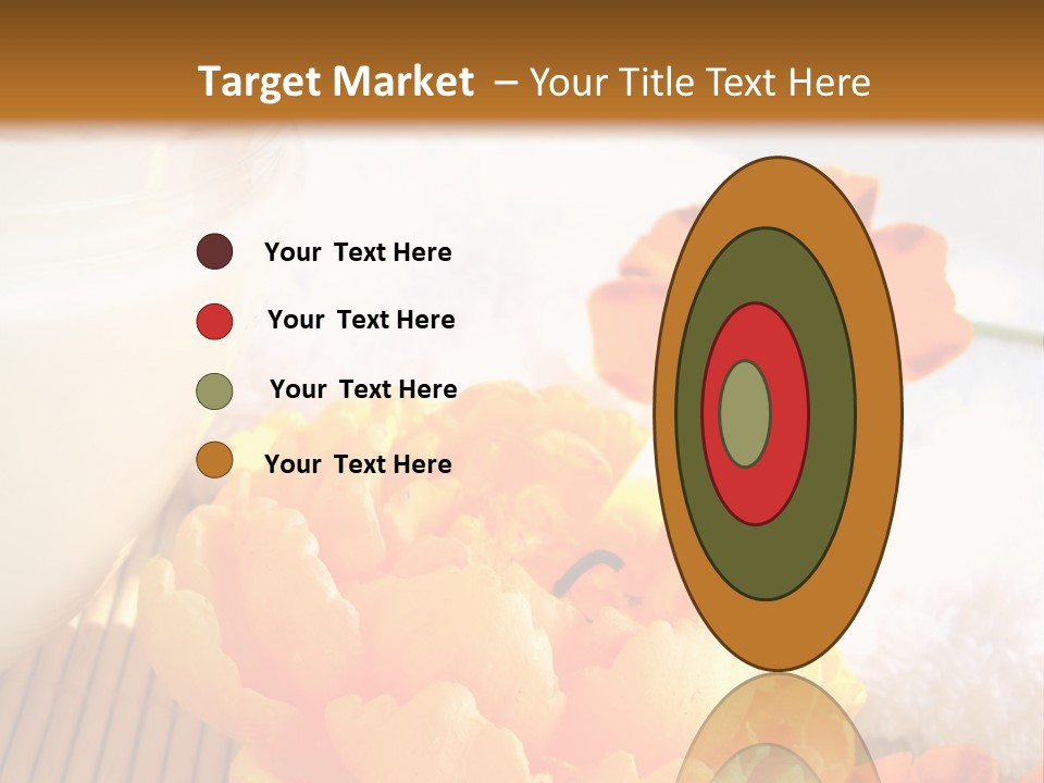 Cosmetic Moisturizing Cream And Candle With Flowers PowerPoint Template