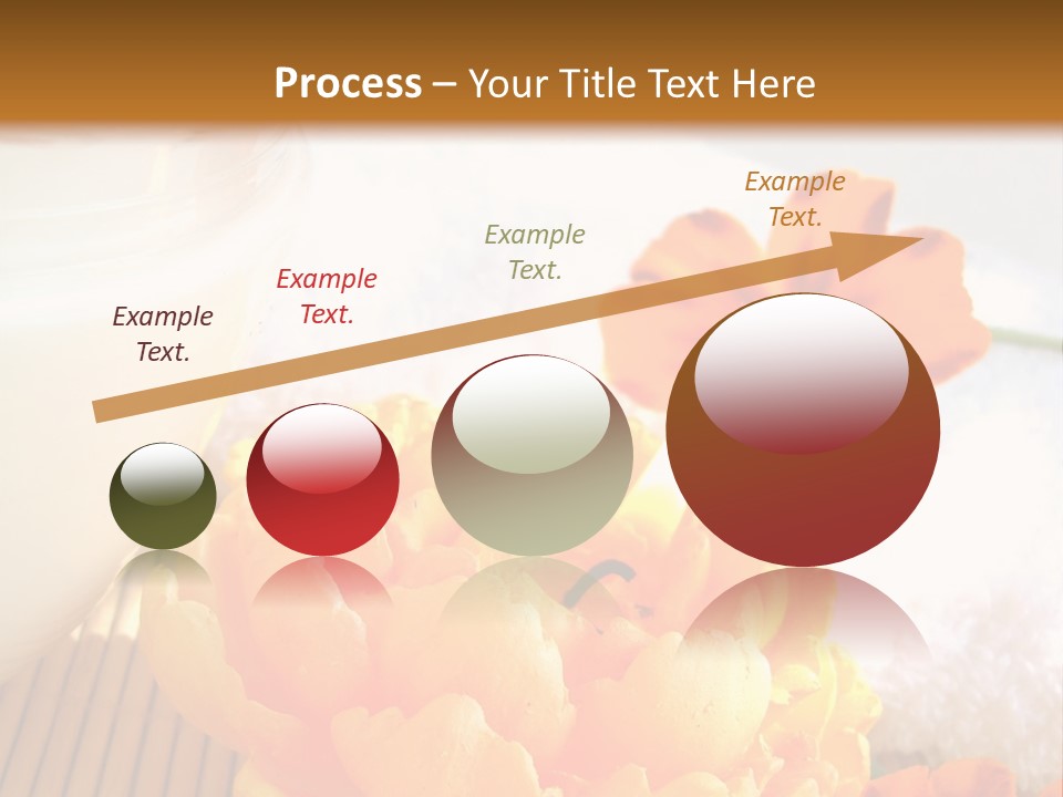 Cosmetic Moisturizing Cream And Candle With Flowers PowerPoint Template