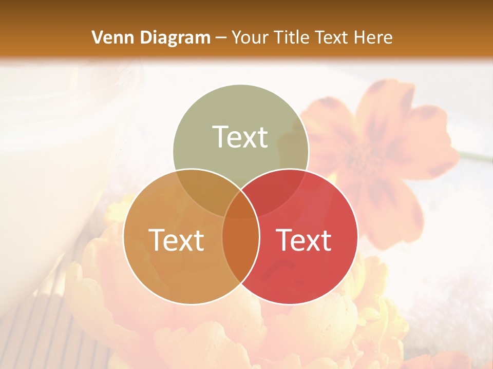 Cosmetic Moisturizing Cream And Candle With Flowers PowerPoint Template