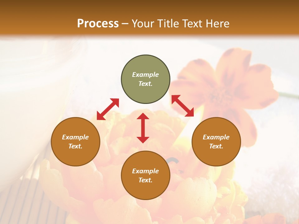 Cosmetic Moisturizing Cream And Candle With Flowers PowerPoint Template